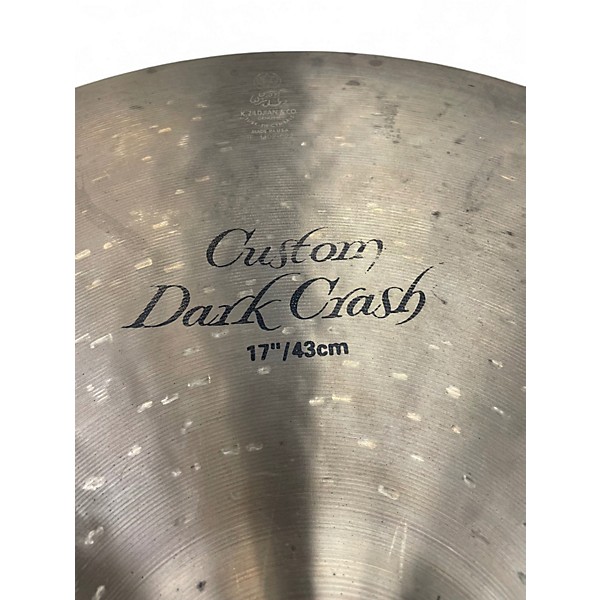 Used Zildjian 17in K Custom Dark Crash Cymbal
