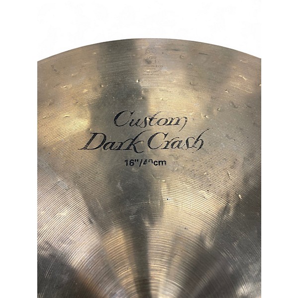 Used Zildjian 16in K Custom Dark Crash Cymbal