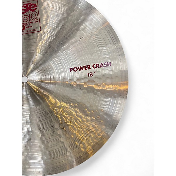Used Paiste 18in 2002 Power Crash Cymbal
