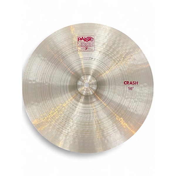 Used Paiste 16in 2002 Crash Cymbal