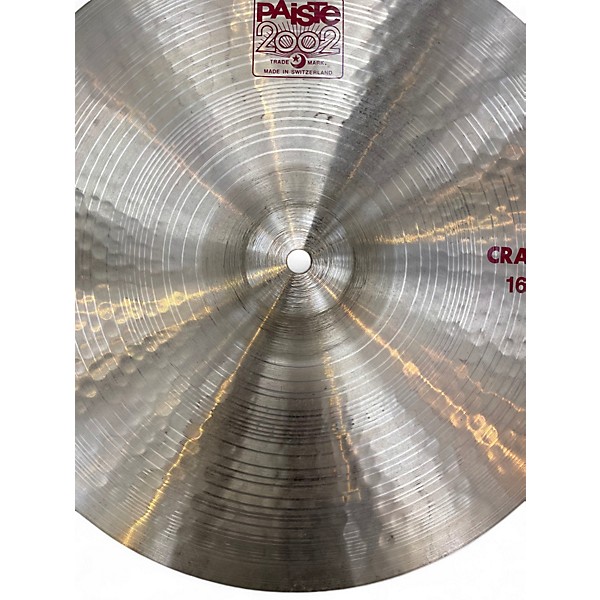 Used Paiste 16in 2002 Crash Cymbal