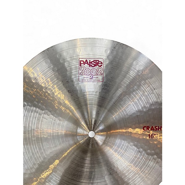 Used Paiste 16in 2002 Crash Cymbal