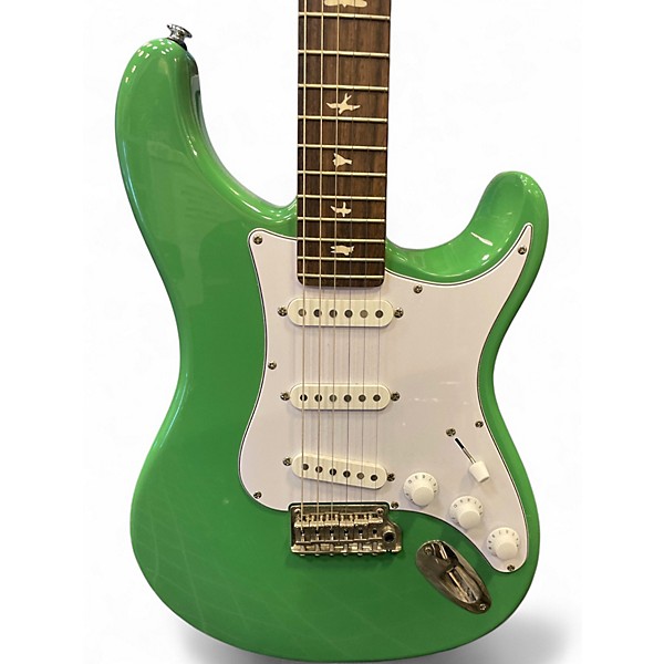 Used PRS SE Silver Sky Apple Green Solid Body Electric Guitar