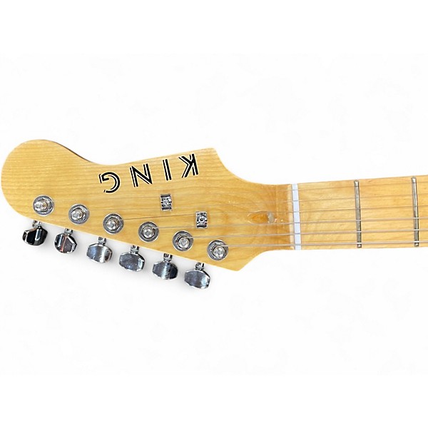 Used King "S" Style Gold Solid Body Electric Guitar