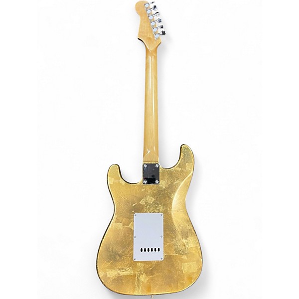 Used King "S" Style Gold Solid Body Electric Guitar