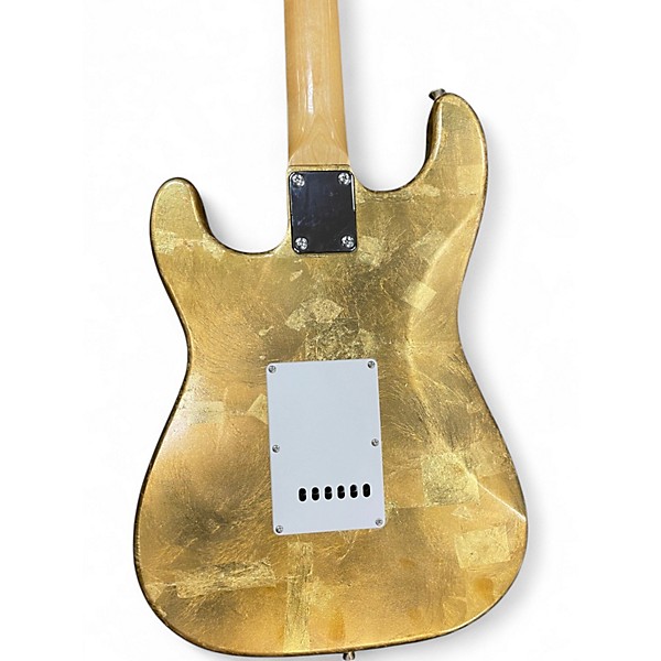 Used King "S" Style Gold Solid Body Electric Guitar