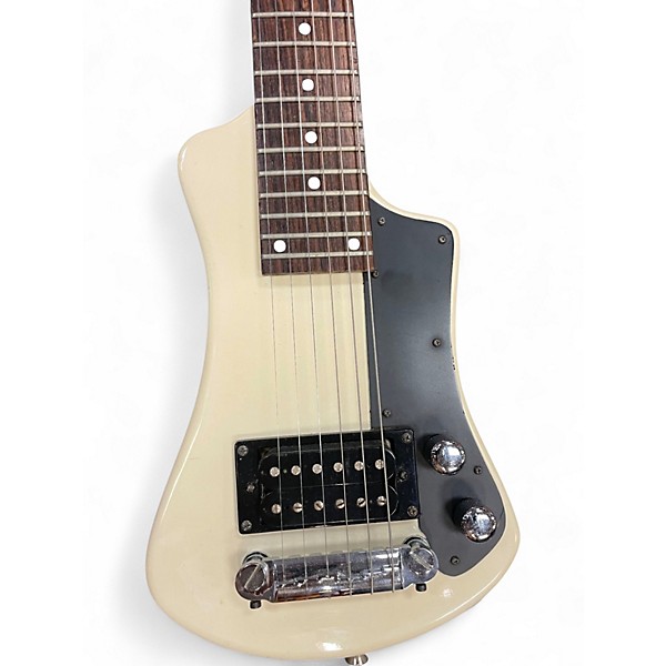 Used Brownsville New York MIni White Electric Guitar