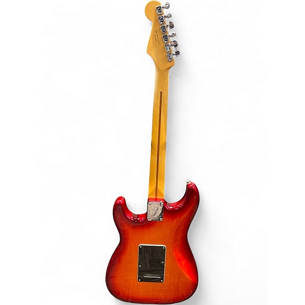 Used Fender Player Stratocaster Plus Top Aged Cherry Burst Solid Body Electric Guitar