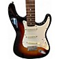 Used Squier Standard Stratocaster 3 Tone Sunburst Solid Body Electric Guitar