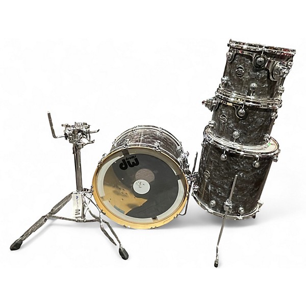 Used DW 4 Piece Performance Series Black Diamond Drum Kit