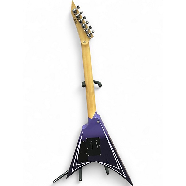 Used Esp Ltd Alexi Laiho Hexed Sawtooth Arrow PURPLE FADE Solid Body Electric Guitar