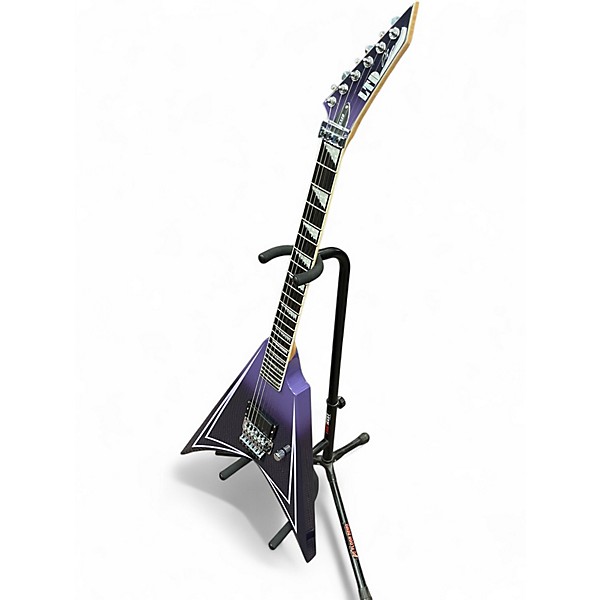 Used Esp Ltd Alexi Laiho Hexed Sawtooth Arrow PURPLE FADE Solid Body Electric Guitar