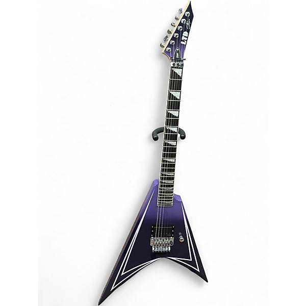Used Esp Ltd Alexi Laiho Hexed Sawtooth Arrow PURPLE FADE Solid Body Electric Guitar