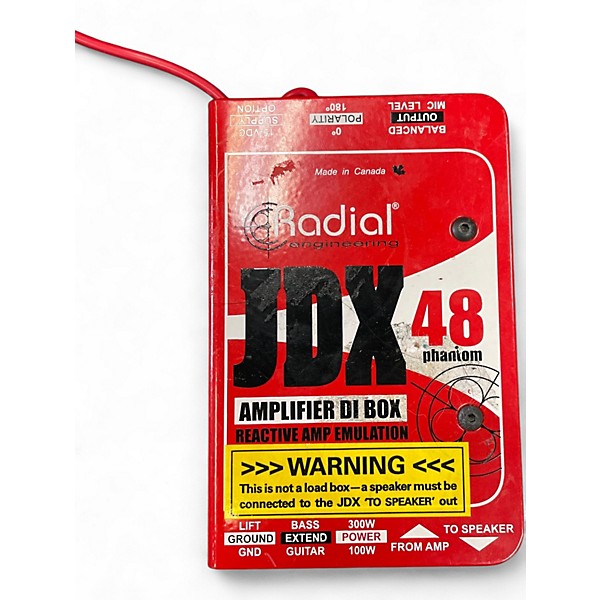 Used Radial Engineering JDX48 DI BOX Pedal