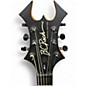 Used B.C. Rich Jr V IT Invisibolt Satin Black Solid Body Electric Guitar