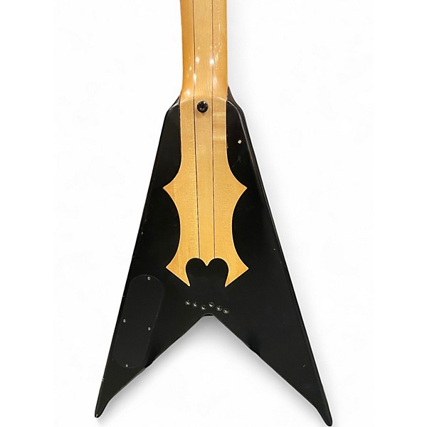 Used B.C. Rich Jr V IT Invisibolt Satin Black Solid Body Electric Guitar