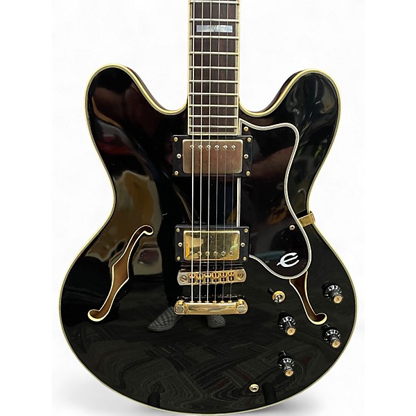Used Epiphone Sheraton Ebony Hollow Body Electric Guitar