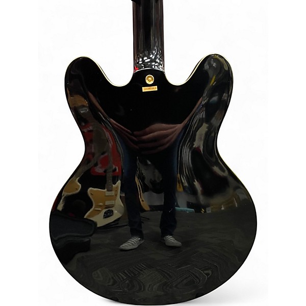 Used Epiphone Sheraton Ebony Hollow Body Electric Guitar