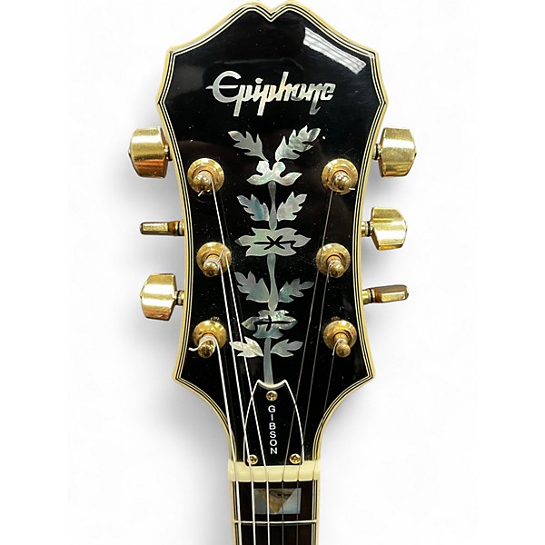 Used Epiphone Sheraton Ebony Hollow Body Electric Guitar
