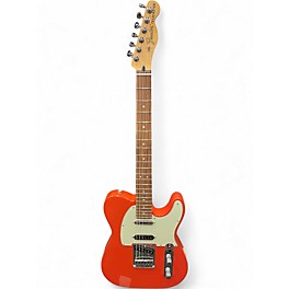 Used 2021 Fender Deluxe Nashville Telecaster Fiesta Red Solid Body Electric Guitar