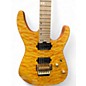 Used 2022 Charvel Pro-Mod DK24 HH FR M Mahogany with Quilt Maple Dark Amber Solid Body Electric Guitar