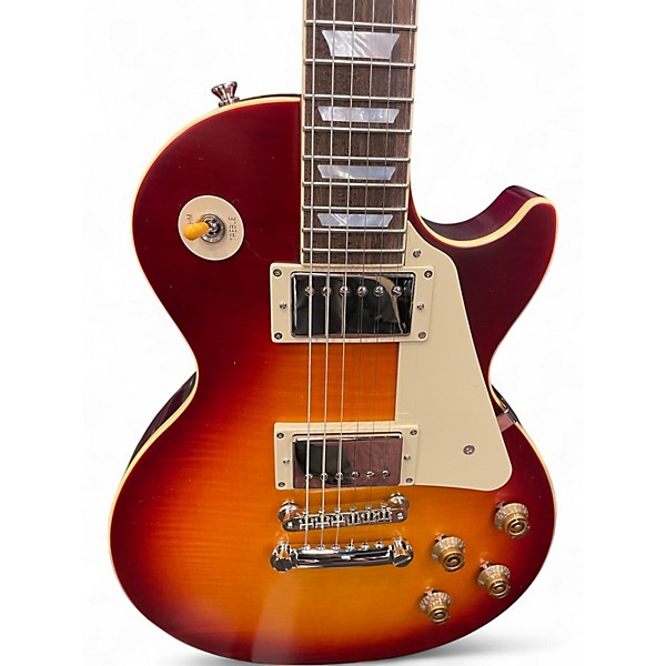 Used Epiphone Inspired by Gibson Custom 1959 Les Paul Standard Reissue Deep Cherry Sunburst Solid Body Electric Guitar