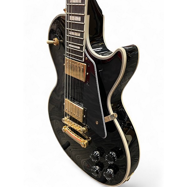 Used Epiphone LES PAUL CUSTOM BLACK Solid Body Electric Guitar
