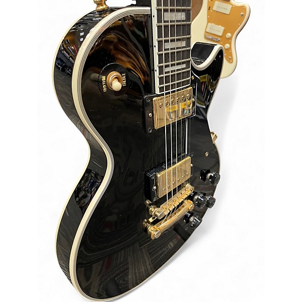 Used Epiphone LES PAUL CUSTOM BLACK Solid Body Electric Guitar