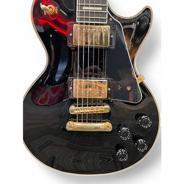 Used Epiphone LES PAUL CUSTOM BLACK Solid Body Electric Guitar
