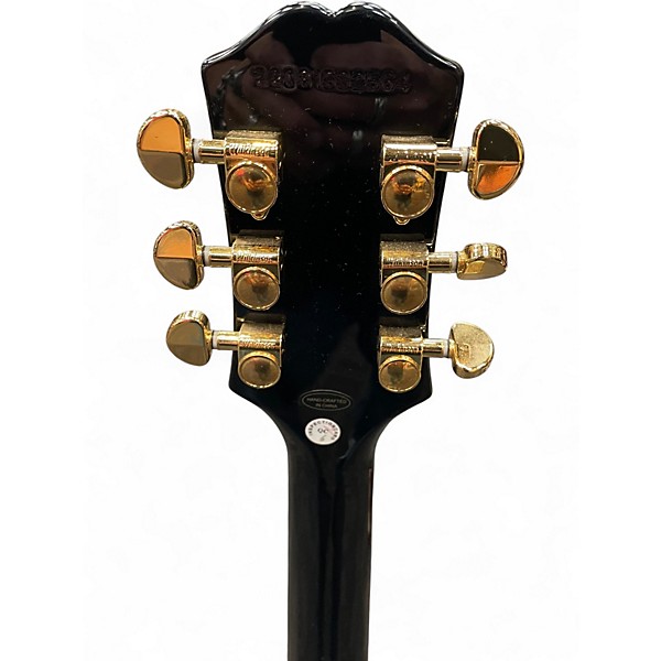 Used Epiphone LES PAUL CUSTOM BLACK Solid Body Electric Guitar