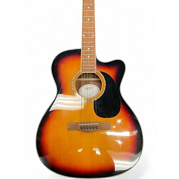 Used Mitchell O120 3 Color Sunburst Acoustic Electric Guitar