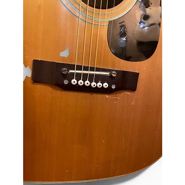 Vintage 1960s Kent KT310 Natural top Cherry back Acoustic Guitar