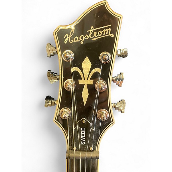 Used Hagstrom Super Swede Gold Solid Body Electric Guitar