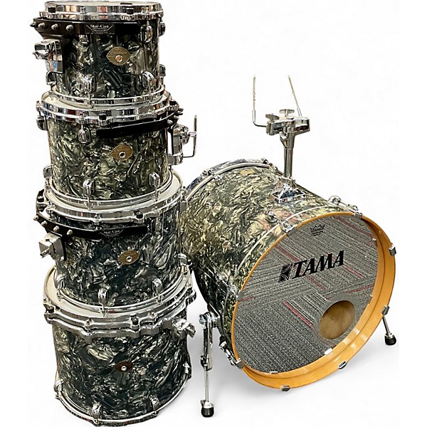 Used TAMA 5 Piece Starclassic LIQUID METAL Drum Kit