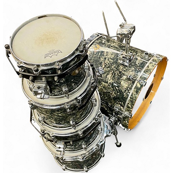 Used TAMA 5 Piece Starclassic LIQUID METAL Drum Kit