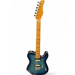 Used Sire T7 FM W/GATOR TITAN SERIES CASE Transparent Blue Solid Body Electric Guitar