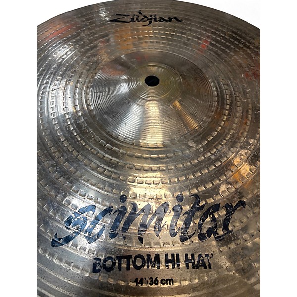 Used Zildjian 14in Scimitar Hi Hat Bottom Cymbal