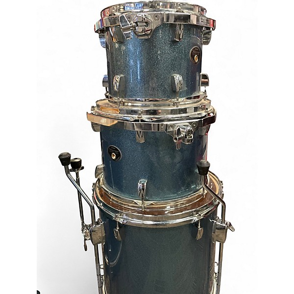 Used TAMA 5 Piece Silverstar Ice Blue Metallic Drum Kit