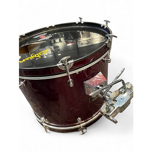 Used Mapex 4 Piece venus Candy Apple Red Drum Kit