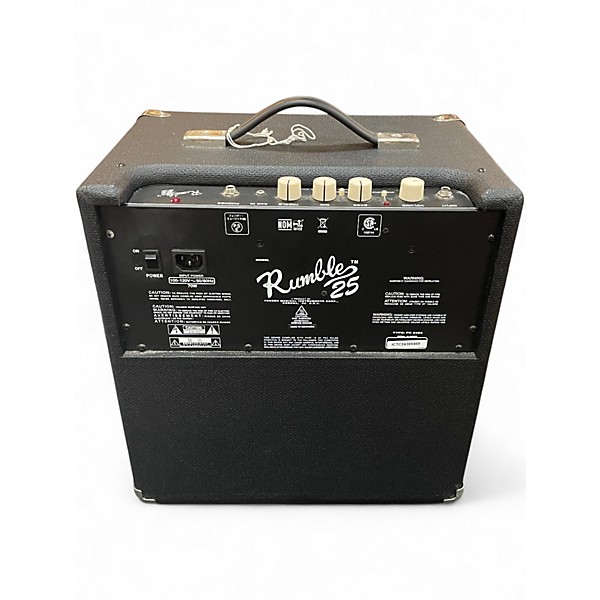 Used Fender Rumble 25 25W 1x8 Bass Combo Amp