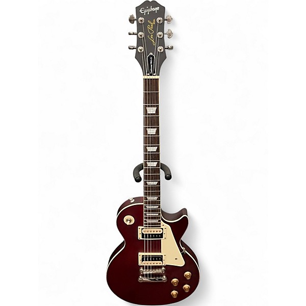 Used Epiphone Les Paul Traditional Pro IV Worn Wine Red Solid Body Electric Guitar