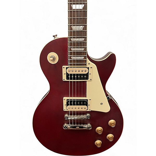 Used Epiphone Les Paul Traditional Pro IV Worn Wine Red Solid Body Electric Guitar
