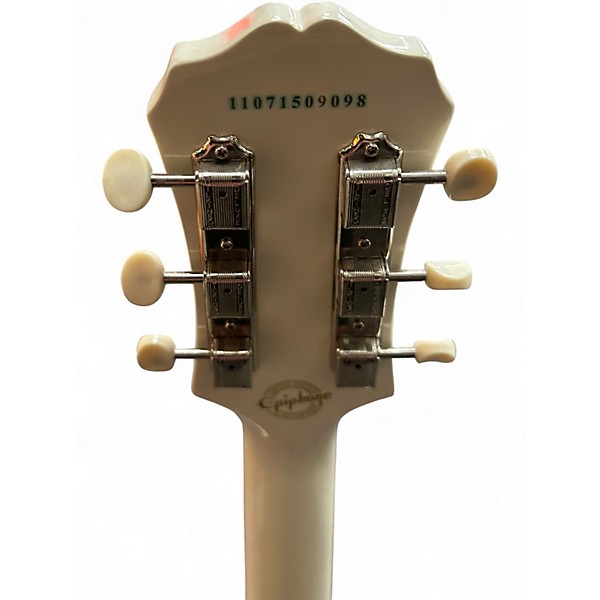 Used Epiphone Custom Shop SG W/ EMG Pickups Ivory White Solid Body Electric Guitar