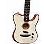 Used Fender Acoustasonic Player Telecaster White Acoustic Electric Guitar