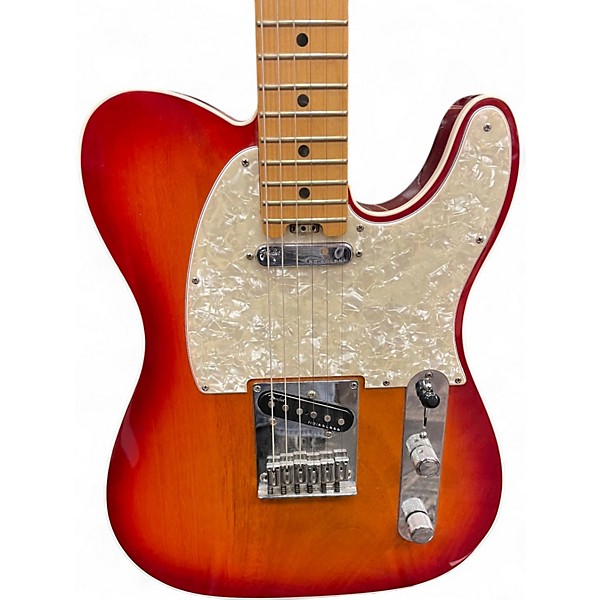 Used Fender American Elite Telecaster Aged Cherry Burst Solid Body Electric Guitar