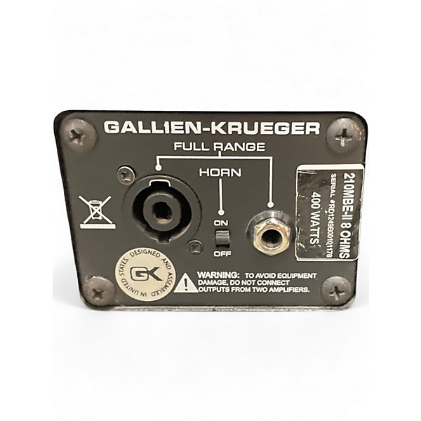 Used Gallien-Krueger MBE212 Bass Cabinet