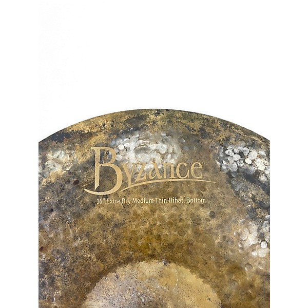 Used MEINL 16in Byzance EX Dry Medium Hi Hat Bottom Cymbal