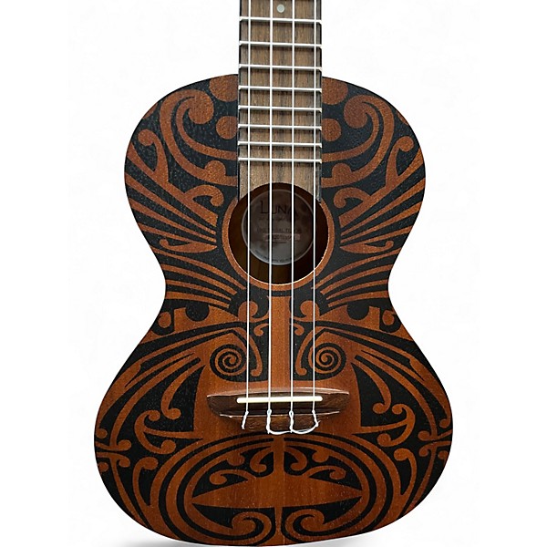 Used Luna UKE Tribal Tenor Brown Ukulele