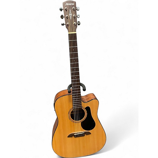 Used Alvarez ad30ce Natural Acoustic Electric Guitar