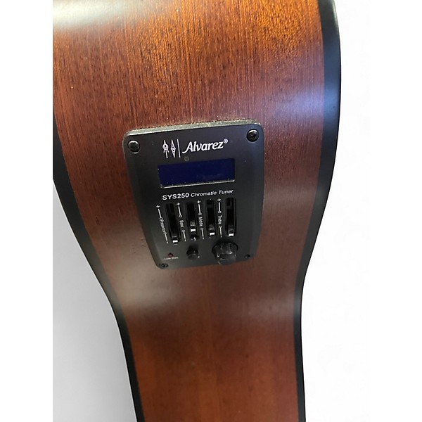 Used Alvarez ad30ce Natural Acoustic Electric Guitar